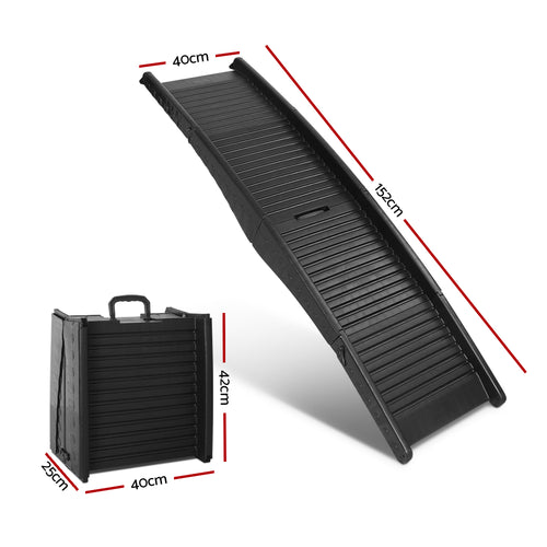 ROAMUTT folding dog car ramp – portable non-slip vehicle ramp